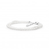 Bratara perle naturale si argint DiAmanti FCW34-B-G